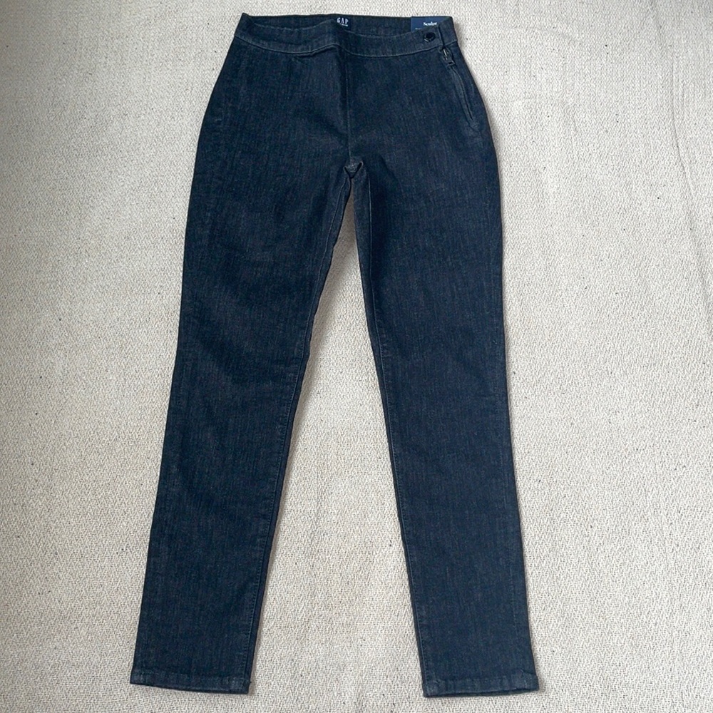 GAP Sz 27 Reg Sculpt High Rise True Skinny Ankle blue jeans